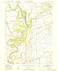 Ord Ferry 1950 topographic map thumbnail