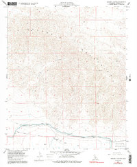 Orocopia Canyon 1958 topographic map thumbnail