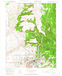 Oroville 1947 topographic map thumbnail