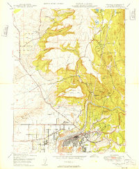 Oroville 1949 topographic map thumbnail