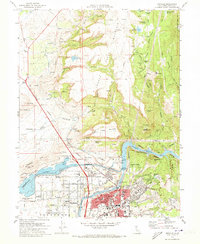 Oroville 1970 topographic map thumbnail