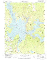 Oroville Dam 1970 topographic map thumbnail