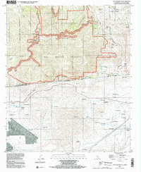 Otay Mountain 1996 topographic map thumbnail