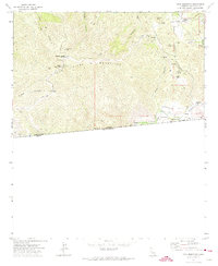 Otay Mountain 1972 topographic map thumbnail
