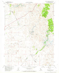 Owens Reservoir 1962 topographic map thumbnail