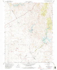 Owens Reservoir 1963 topographic map thumbnail