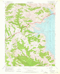 Pacheco Pass 1955 topographic map thumbnail