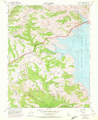 Pacheco Pass 1955 topographic map thumbnail