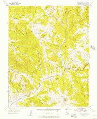 Pacheco Peak 1955 topographic map thumbnail
