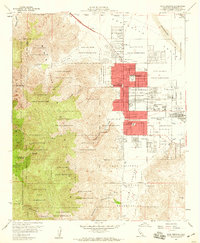 Palm Springs 1957 topographic map thumbnail