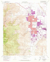 Palm Springs 1957 topographic map thumbnail