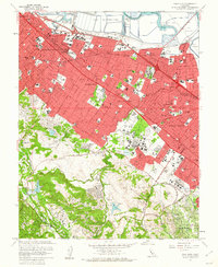 Palo Alto 1961 topographic map thumbnail