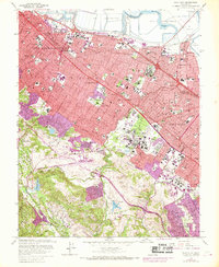 Palo Alto 1961 topographic map thumbnail