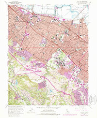 Palo Alto 1961 topographic map thumbnail