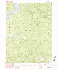 Papoose Creek 1982 topographic map thumbnail