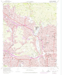 Pasadena 1966 topographic map thumbnail