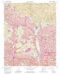 Pasadena 1966 topographic map thumbnail