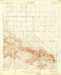 Pearland 1934 topographic map thumbnail