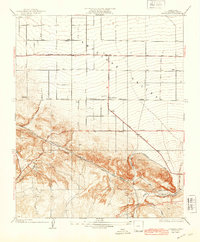 Pearland 1934 topographic map thumbnail
