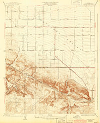 Pearland 1934 topographic map thumbnail