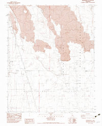 Pearsonville 1982 topographic map thumbnail