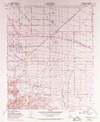 Pentland 1953 topographic map thumbnail