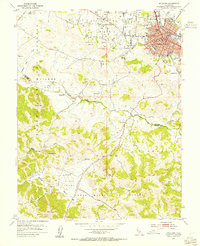 Petaluma 1953 topographic map thumbnail