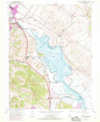 Petaluma River 1954 topographic map thumbnail
