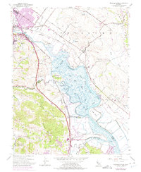 Petaluma River 1954 topographic map thumbnail