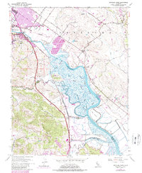 Petaluma River 1954 topographic map thumbnail