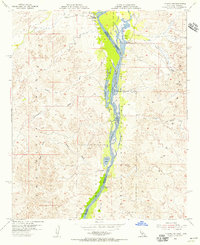 Picacho NW 1954 topographic map thumbnail