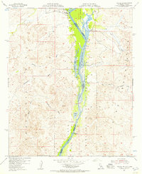 Picacho NW 1954 topographic map thumbnail