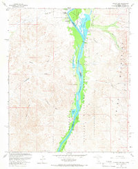 Picacho NW 1965 topographic map thumbnail
