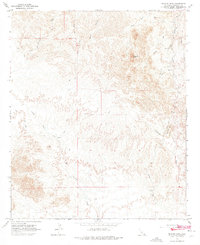 Picacho Peak 1965 topographic map thumbnail
