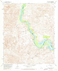 Picacho SW 1965 topographic map thumbnail