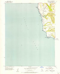Pigeon Point 1955 topographic map thumbnail