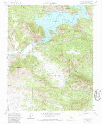 Pine Flat Dam 1965 topographic map thumbnail