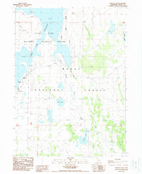 Pinnacle Lake 1988 topographic map thumbnail