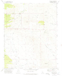 Pinyon Mountain 1972 topographic map thumbnail