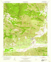 Piru 1952 topographic map preview