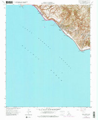 Pitas Point 1950 topographic map thumbnail
