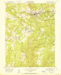 Placerville 1950 topographic map thumbnail