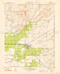 Planada 1948 topographic map thumbnail