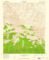 Pleito Hills 1958 topographic map thumbnail