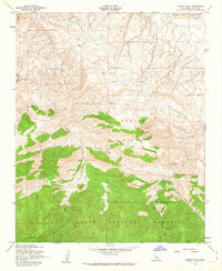 Pleito Hills 1958 topographic map thumbnail