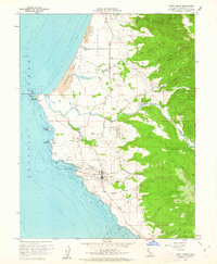 Point Arena 1960 topographic map thumbnail