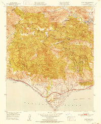 Point Dume 1951 topographic map thumbnail