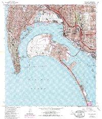 Point Loma 1967 topographic map thumbnail