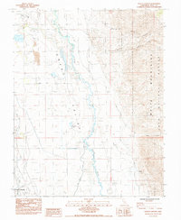 Poleta Canyon 1984 topographic map thumbnail