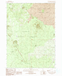 Porcupine Butte 1990 topographic map thumbnail